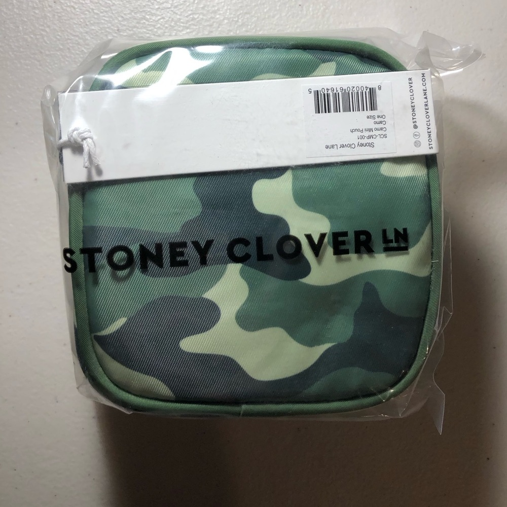 Stoney Clover Lane Camouflage Cosmetic Bag